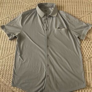 Men's light blue Short Sleeve Polo